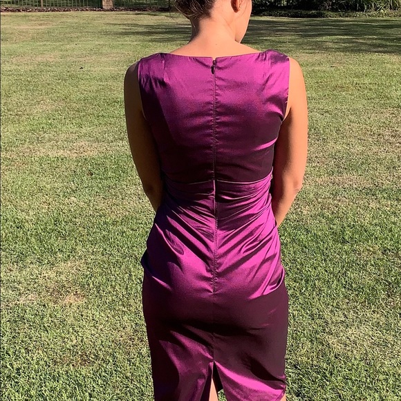 Talbot Runhof purple cocktail dress - Picture 6 of 8